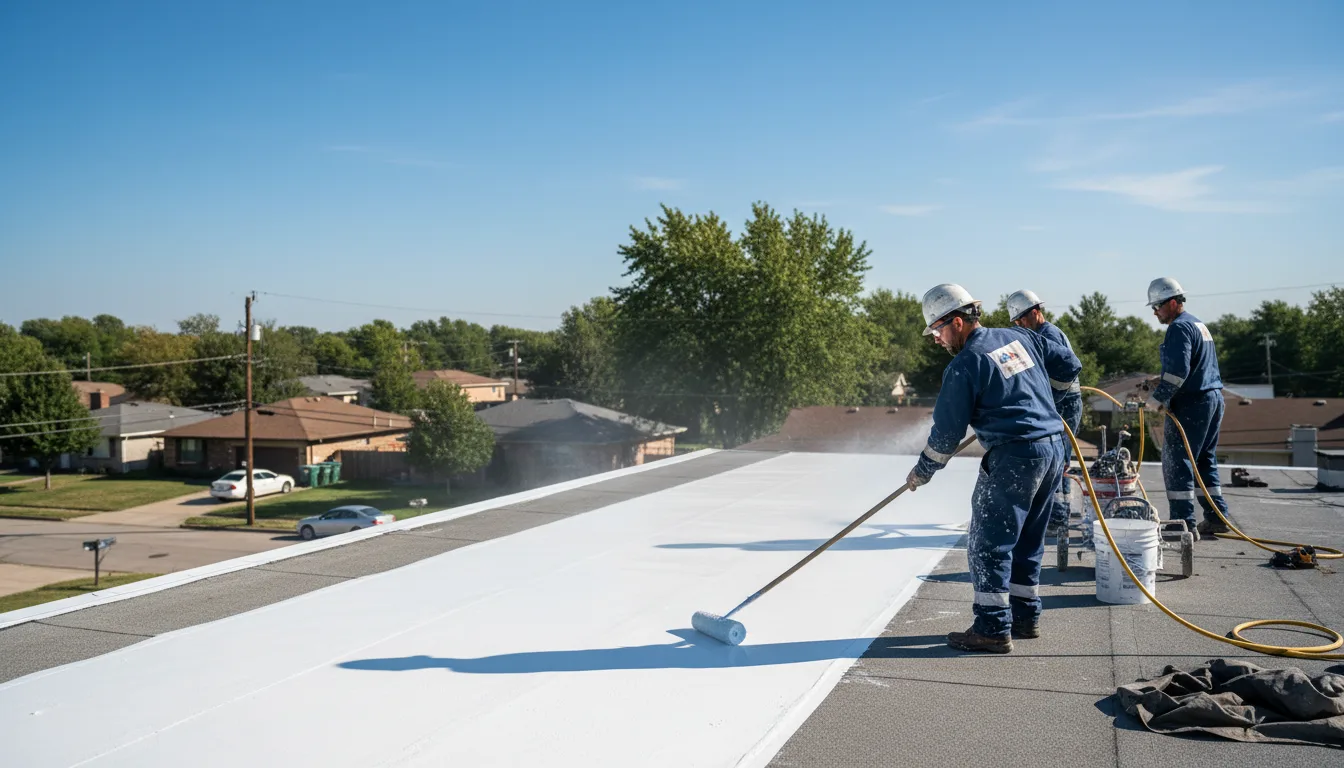 Commercial roof coating in Linwood, NY near me